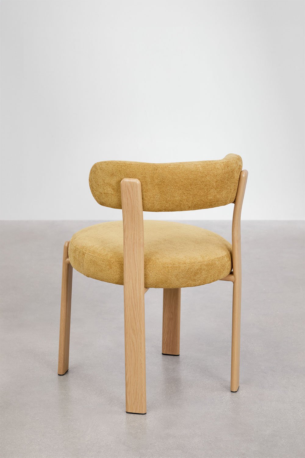 Cadeira de Jantar Jolie - Chenille Mostarda