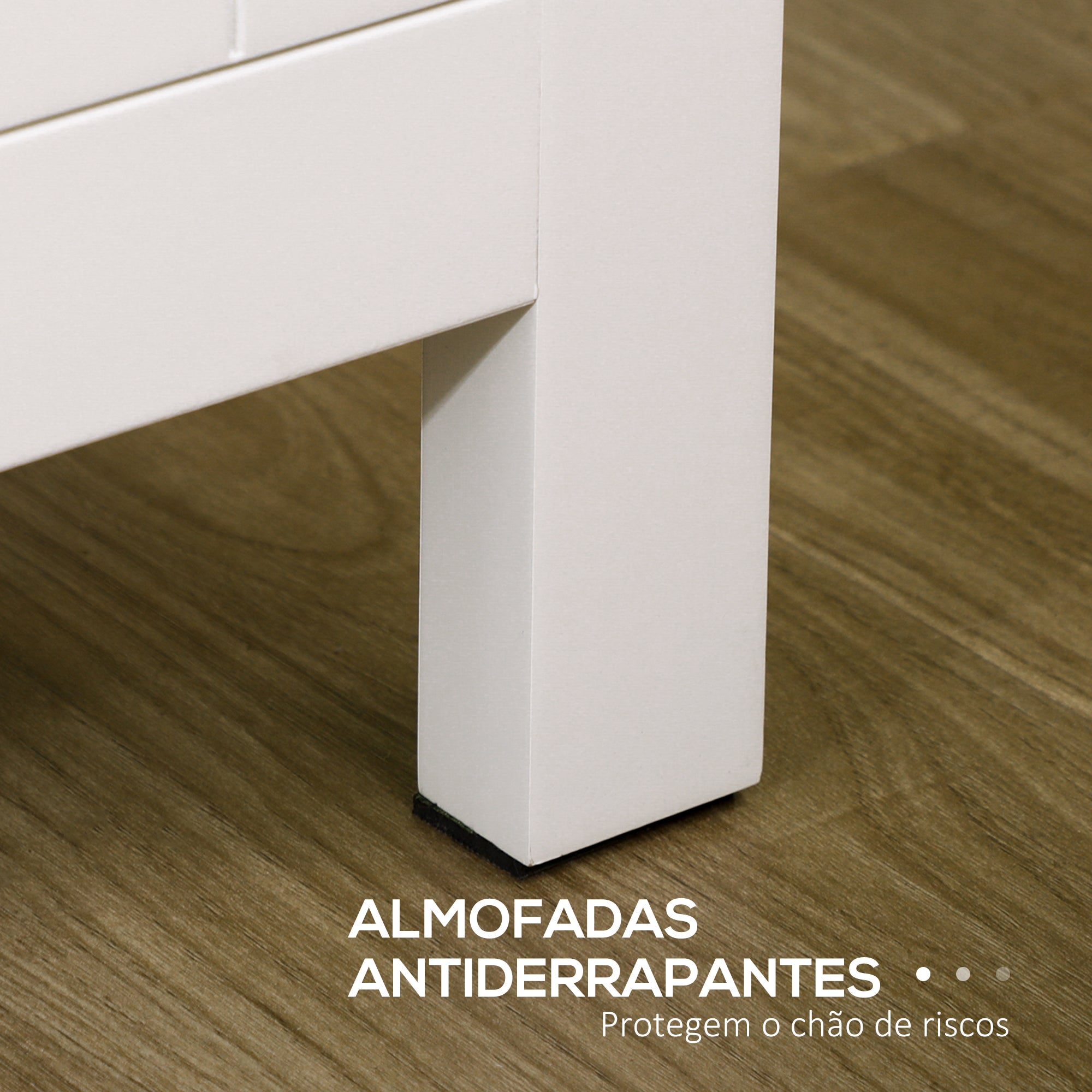 Aparador de Sala de Estar Moderno 120x40x70 cm Branco e Madeira