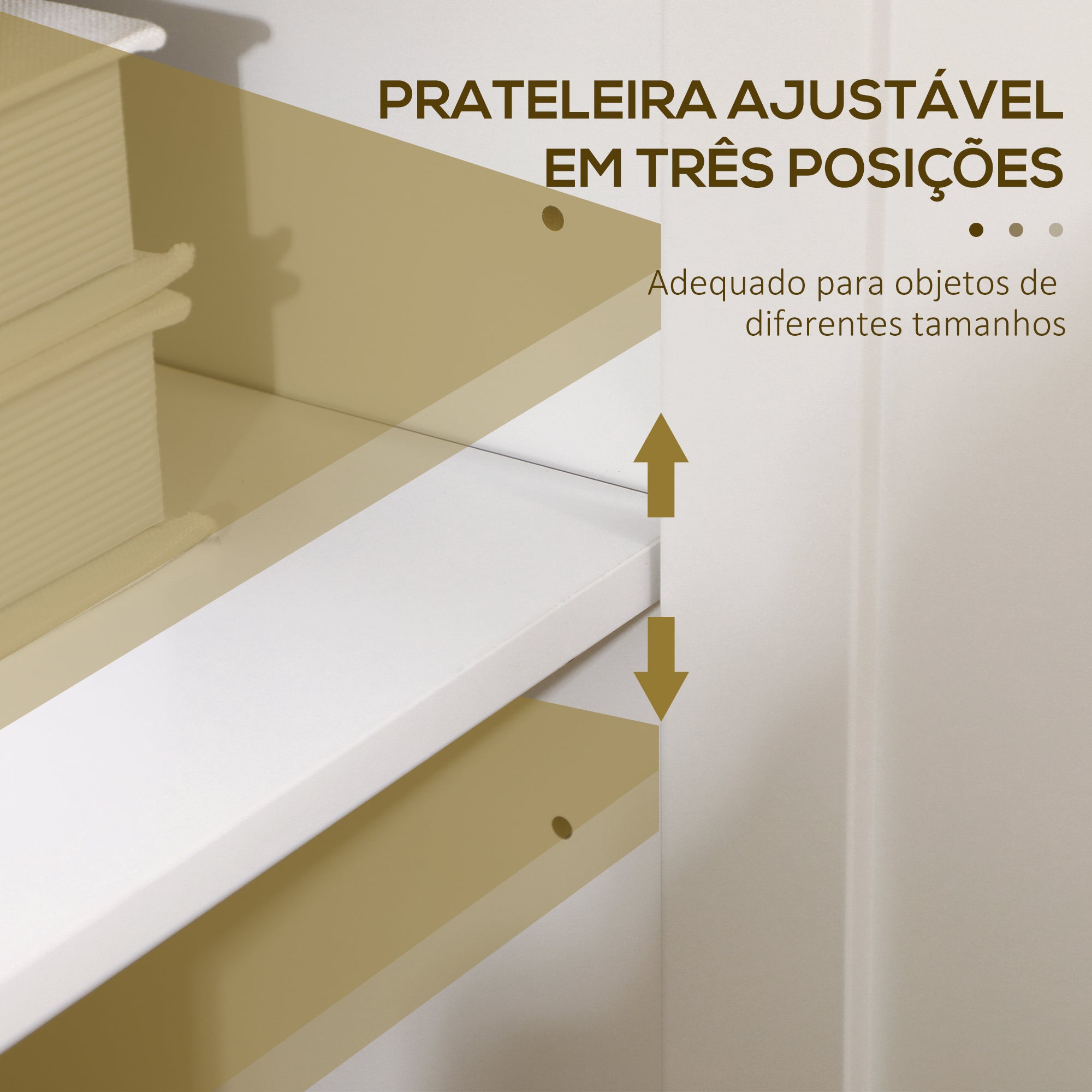 Aparador de Sala de Estar Moderno 120x40x70 cm Branco e Madeira