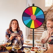 Ruleta de Prémios Giratória Ajustável 80/148 cm com Suporte e Marcador - Diversão Garantida!