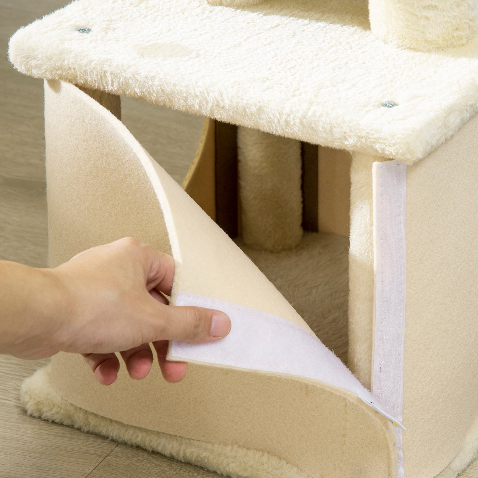 Arranhador para Gatos - 60x30x83cm - Bege