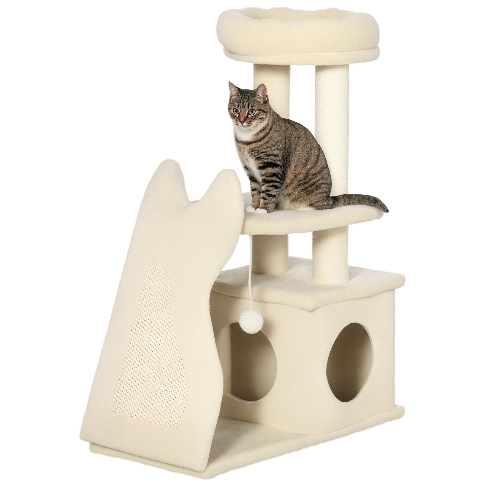 Arranhador para Gatos - 60x30x83cm - Bege