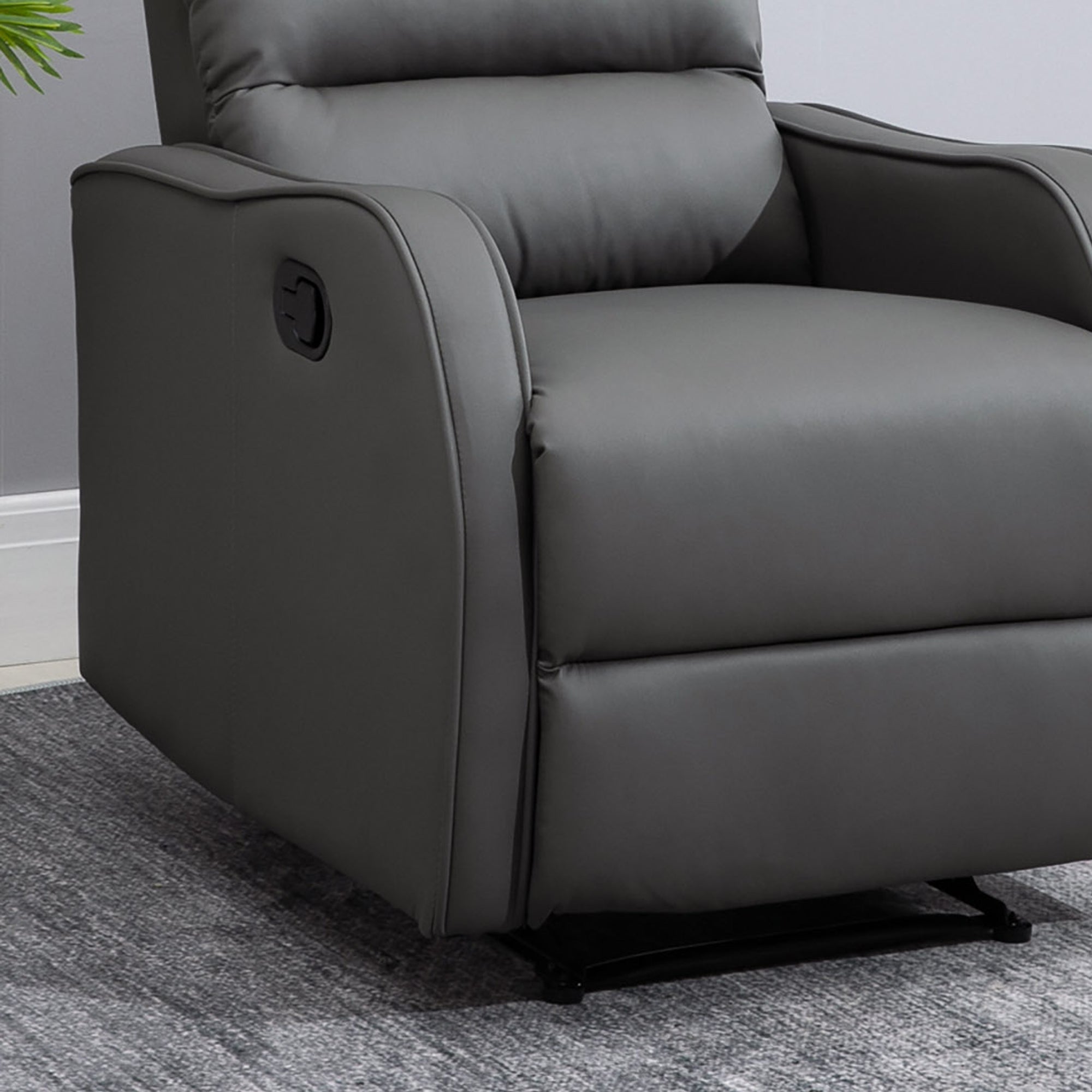 Poltrona Relax Cinzenta 65x89x100cm - Reclinação até 160°