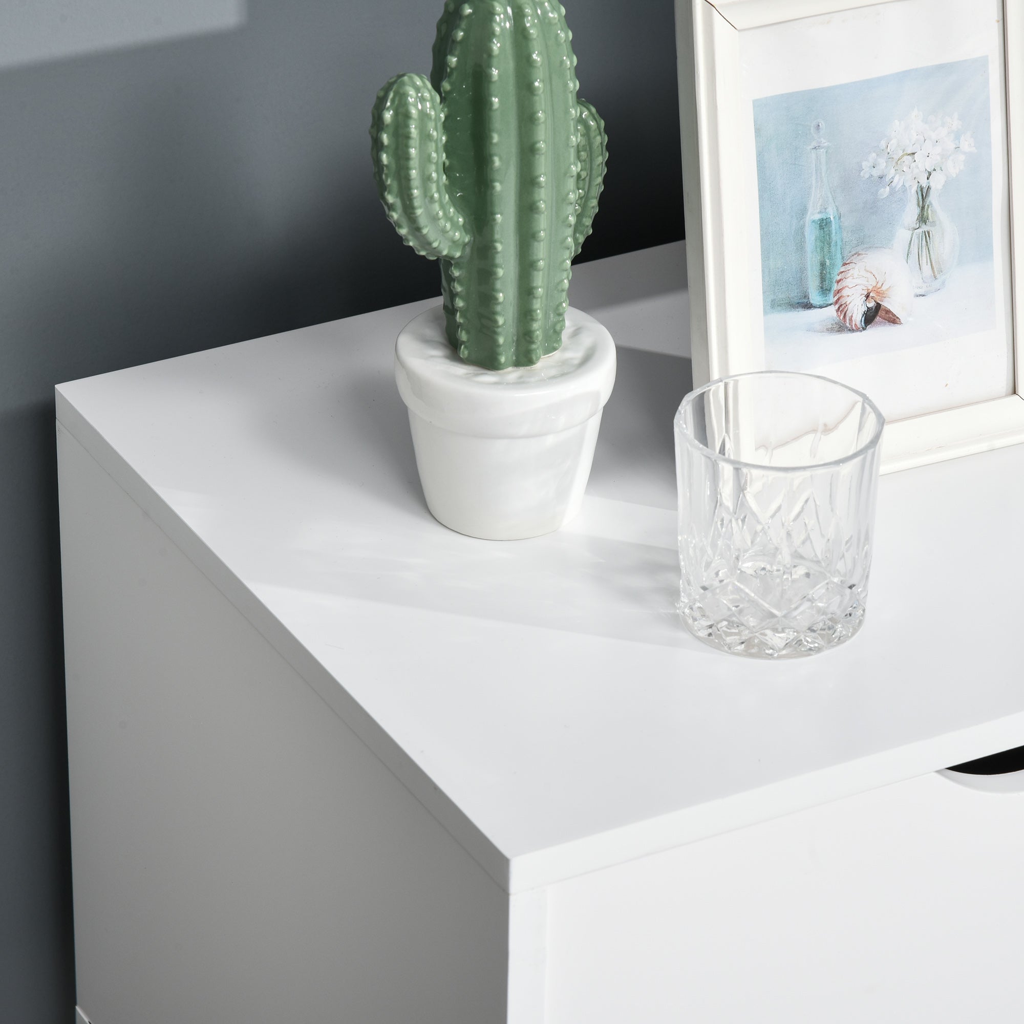 Móvel de TV Minimalista 150x39x50 cm - Branco e Madeira