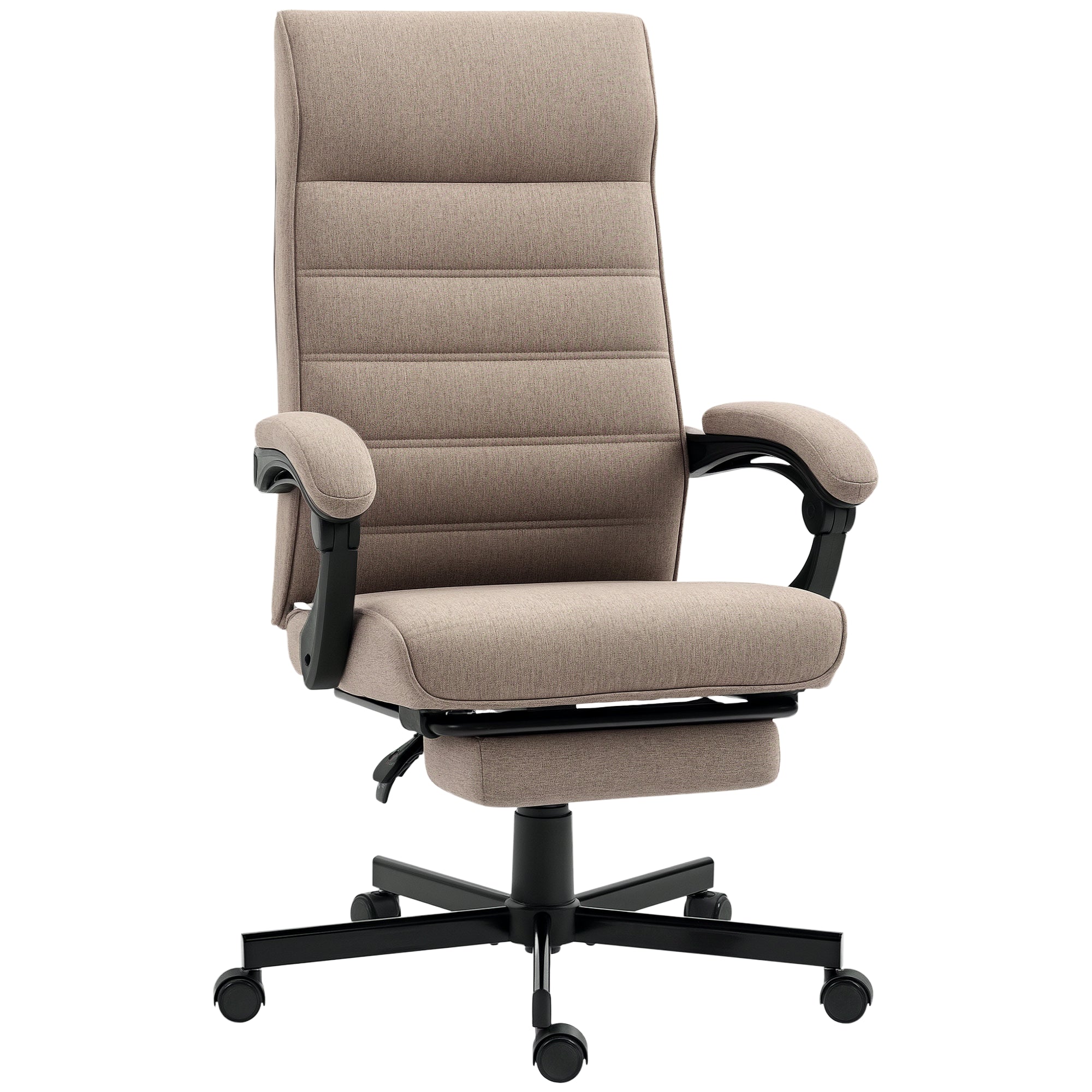 Cadeira de Escritório Reclinável Marrom 68x67x106-114cm