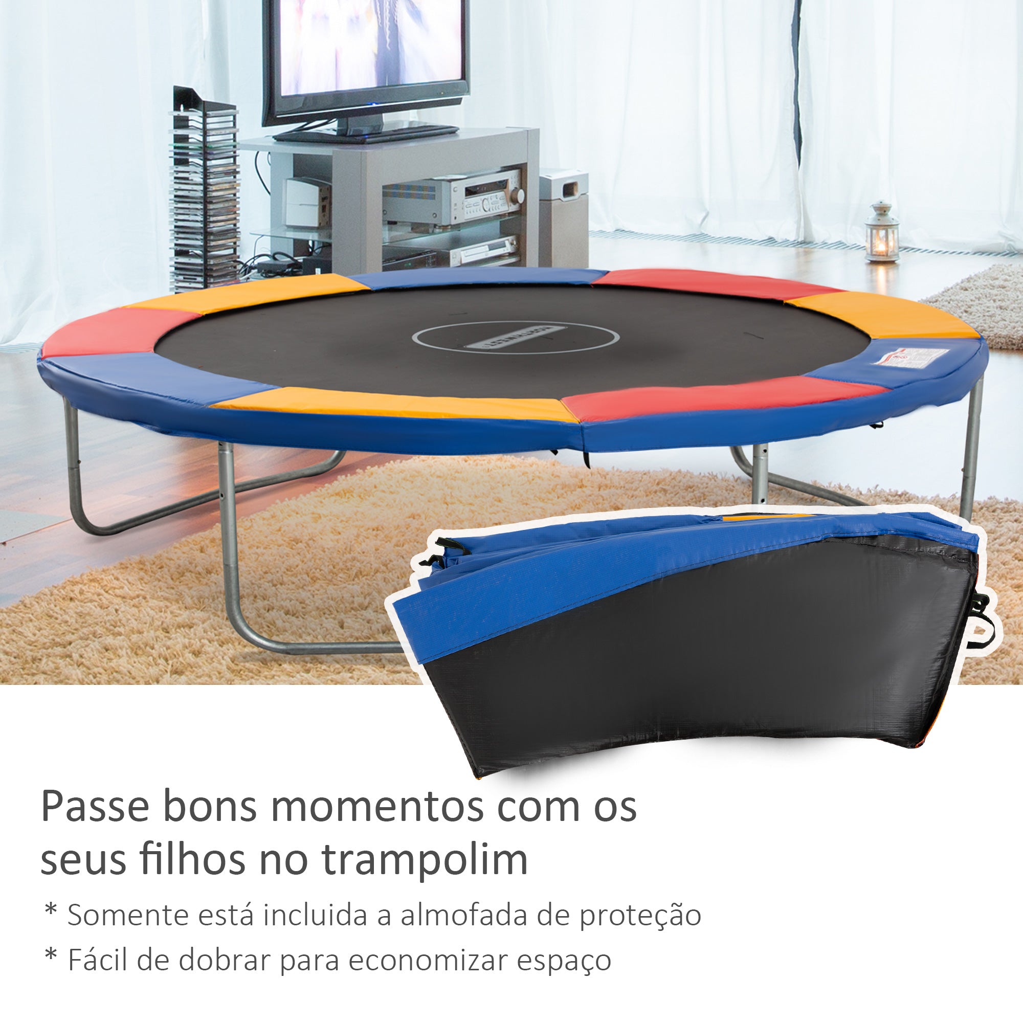 Cobertura de Proteção para Trampolim Ø305cm Multicor