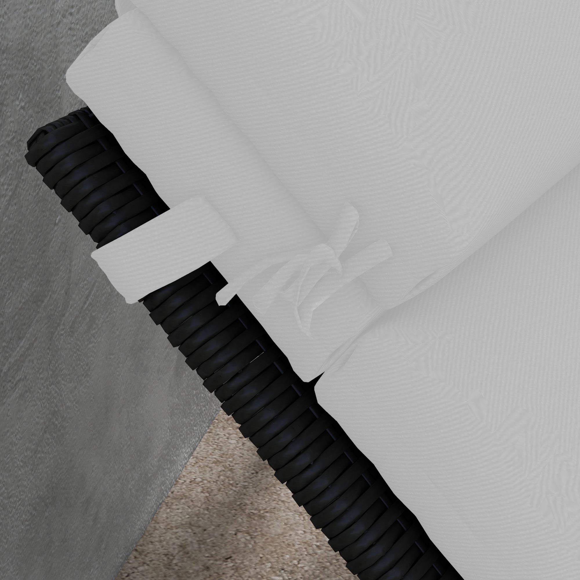Almofada para Espreguiçadeira 196x63x6 cm - Cinza Claro