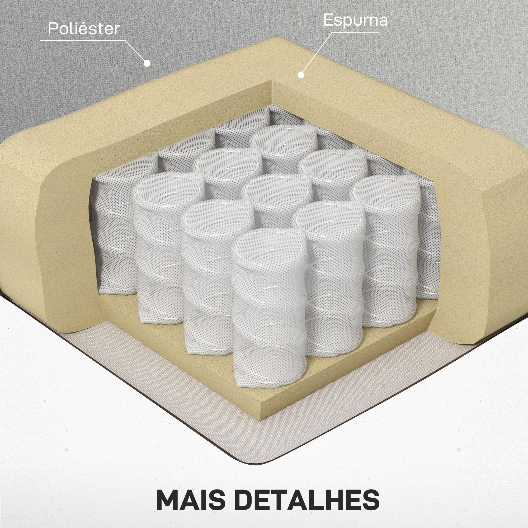 Poltrona de Massagem Reclinável Cinza Claro 77x93x105 cm