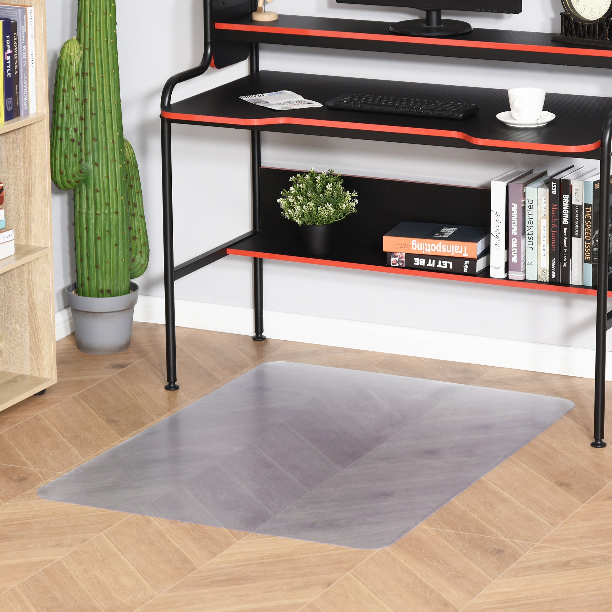 Tapete Protetor Retangular 90x120 cm Transparente