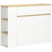 Aparador de Cozinha Branco 110x29,5x82 cm