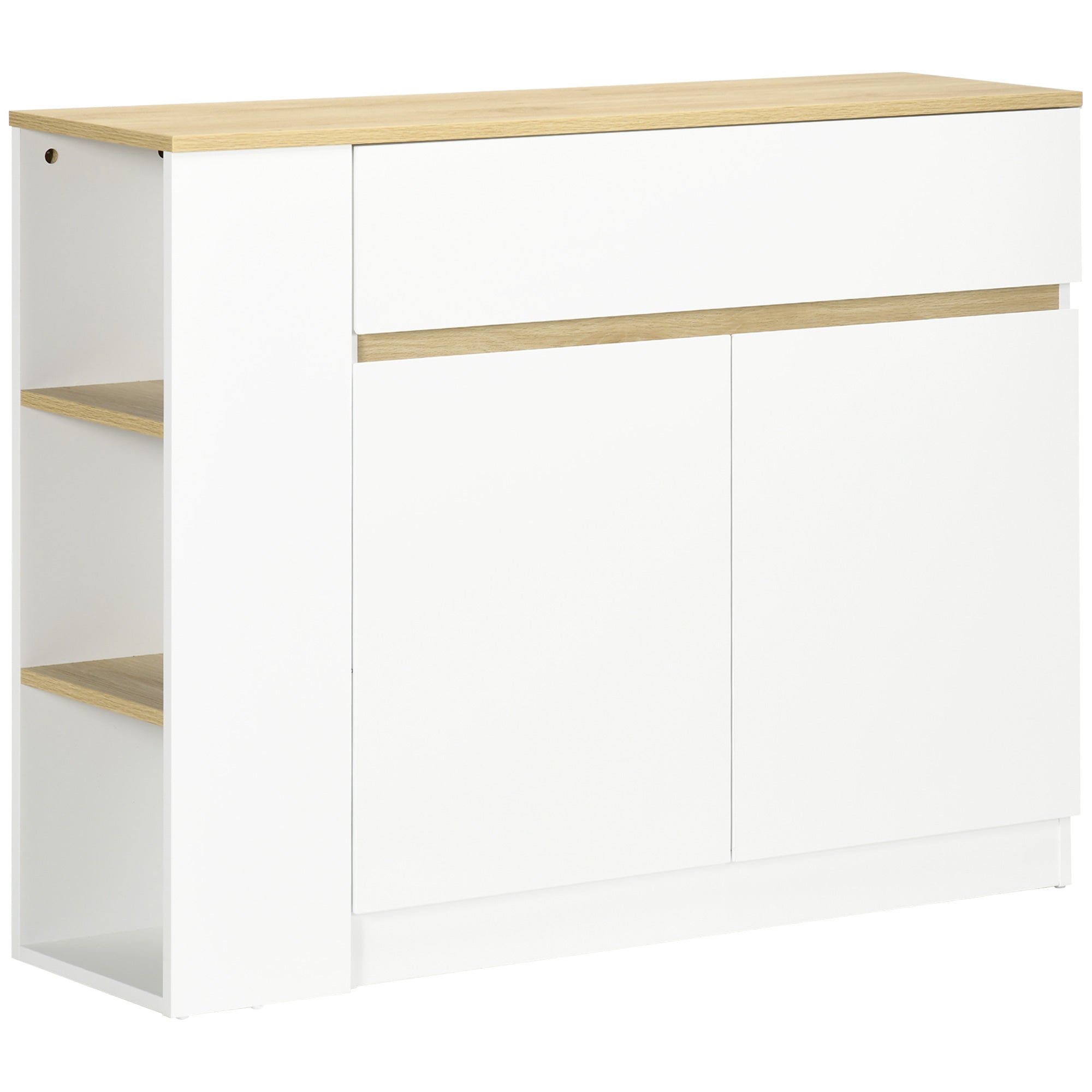 Aparador de Cozinha Branco 110x29,5x82 cm