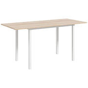 Mesa de Jantar Extensível 160x70x76 cm - Cor Natural