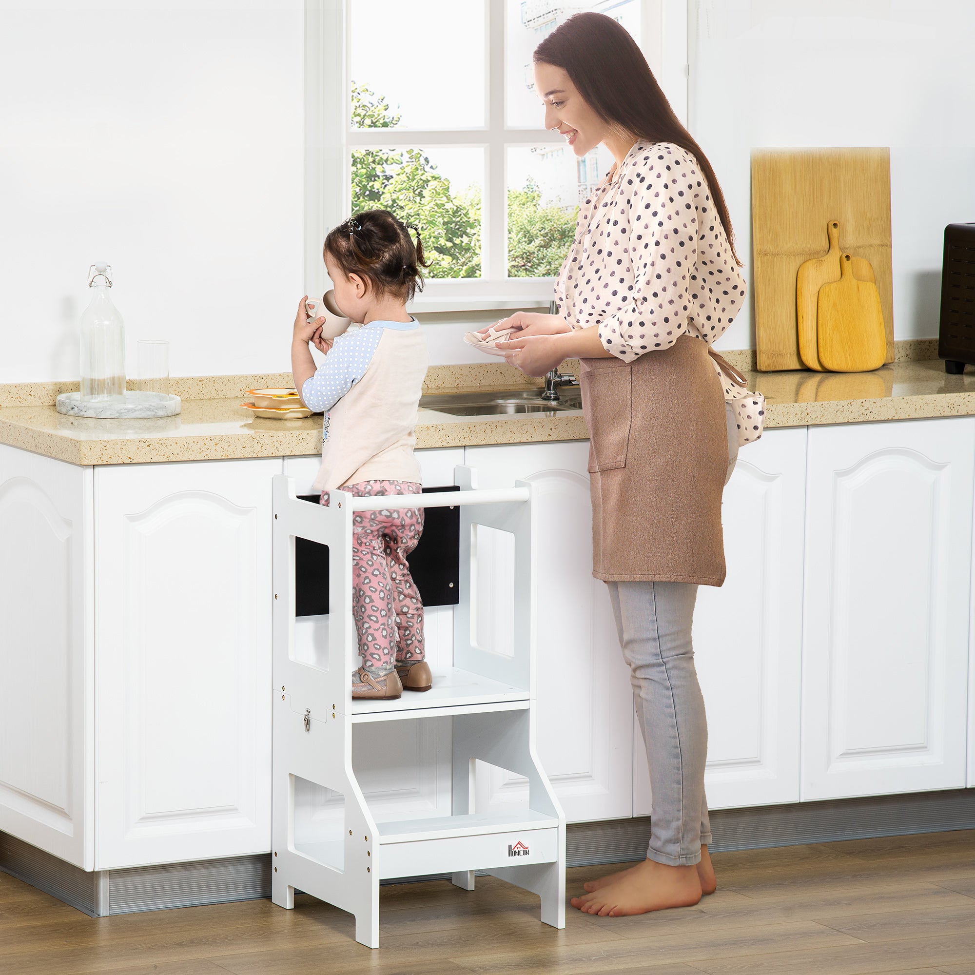 Torre de Aprendizagem Infantil 42x44x86cm Branco