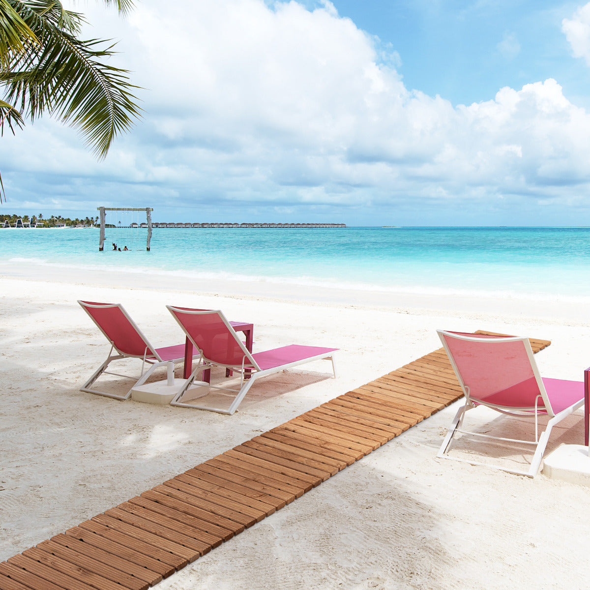 Passadeira de Jardim em Madeira – 245 x 55 cm – Castanho