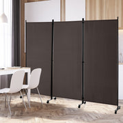 Biombo de 3 Painéis com Rodas - Pantallas de Privacidade para Quartos Altura 180cm