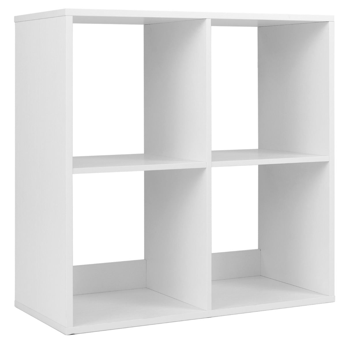 Estantería com 4 Cubos de Costas Abertas para Arrumação com Kit Antivuelco para Estudo Quarto Sala 69,5 x 33 x 69,5 cm Branco