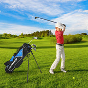 Conjunto de Tacos de Golfe para Crianças – 8-10 Anos – Azul – Fibra de Vidro e Aço