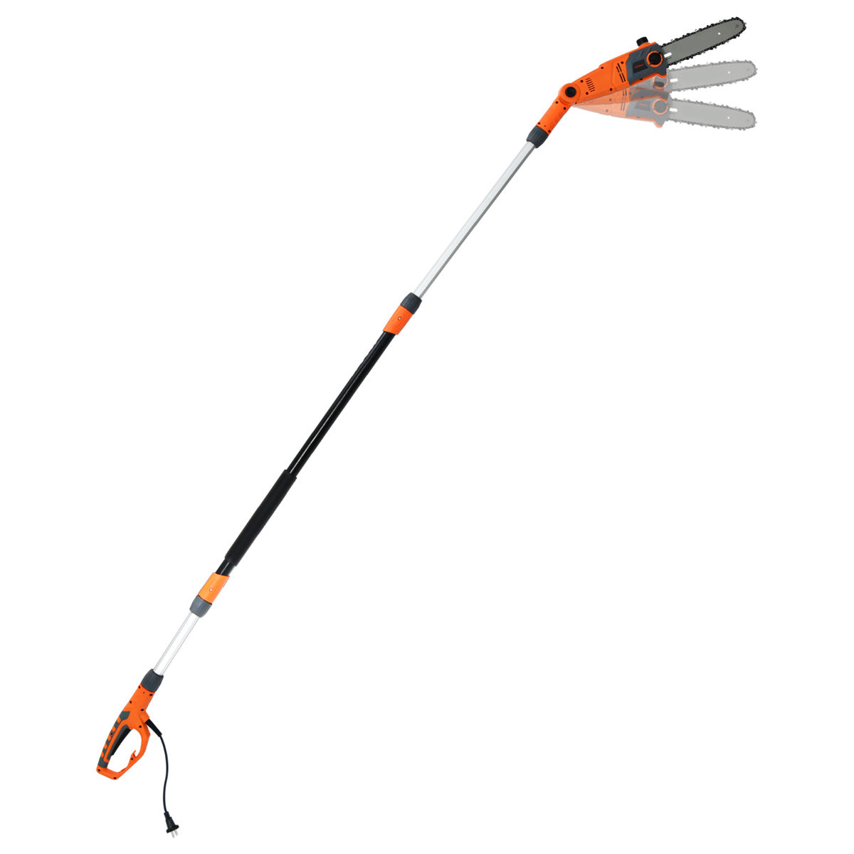 Serra de Pértiga Elétrica Telescópica – 212-286 cm – Laranja – Metal