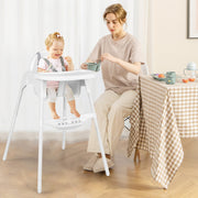 Cadeira Alta para Bebés e Crianças – Branca – PP