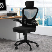 Cadeira de Escritório Ergonómica – 66 x 66 x 114-124 cm – Preto – Malha