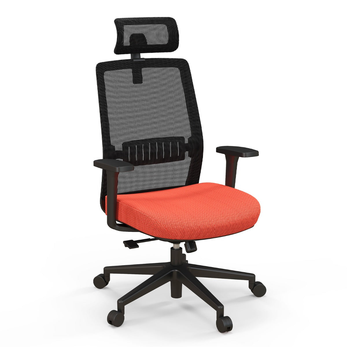 Cadeira de Escritório – 116-126 cm – Preto – Poliéster