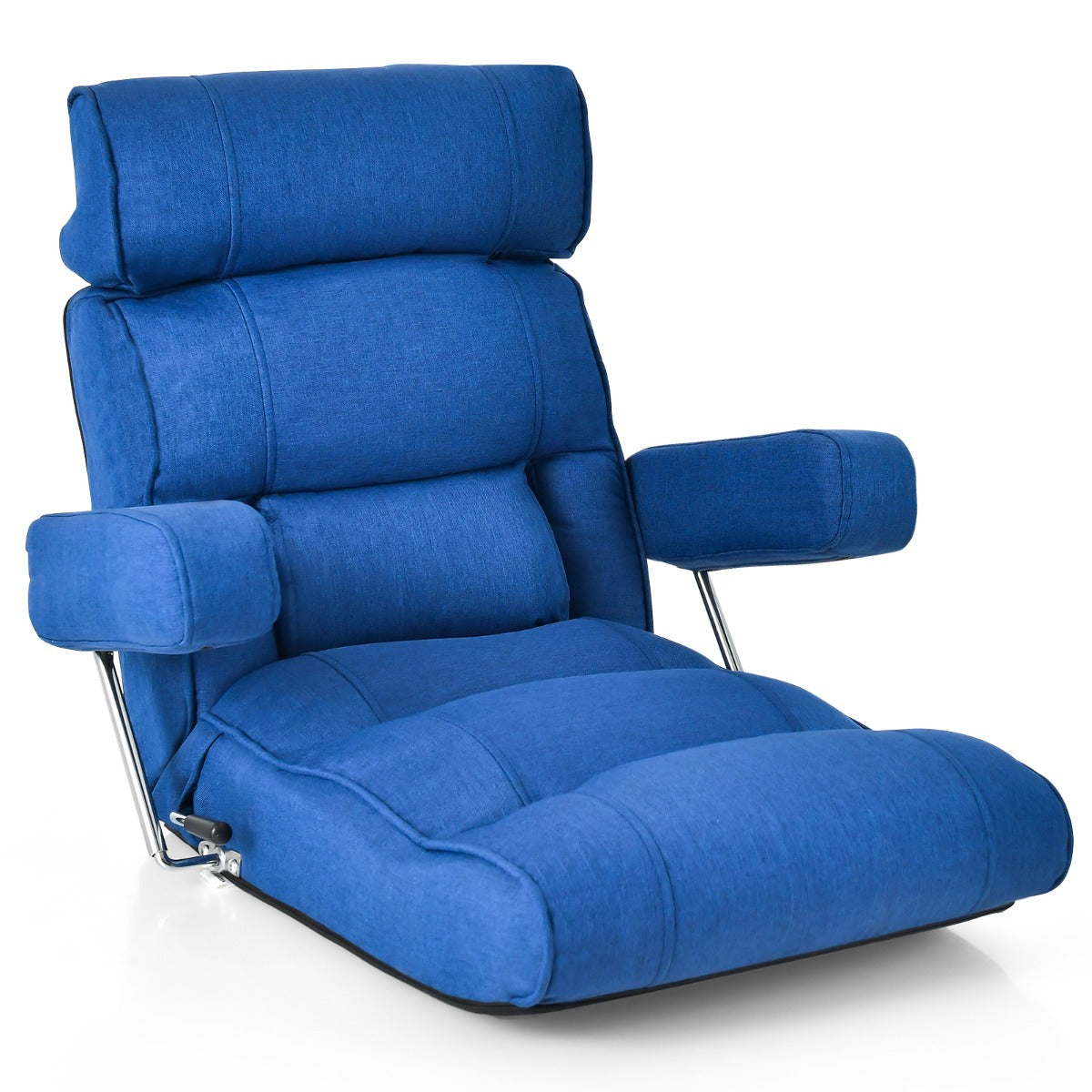 Sofá de Chão Reclinável Ergonomico – Azul – Metal