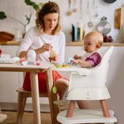 Cadeira Alta para Bebés 6 em 1 Cadeira de Alimentação Infantil Conversível Cadeira Elevatória de Refeição Conjunto de Mesa e Cadeira para Crianças Branco