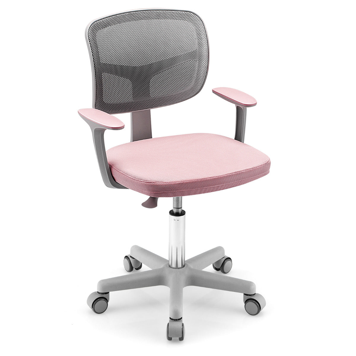 Cadeira Ergonómica de Escritório para Crianças – 54 x 50 x 80 cm – Rosa – tecido em rede