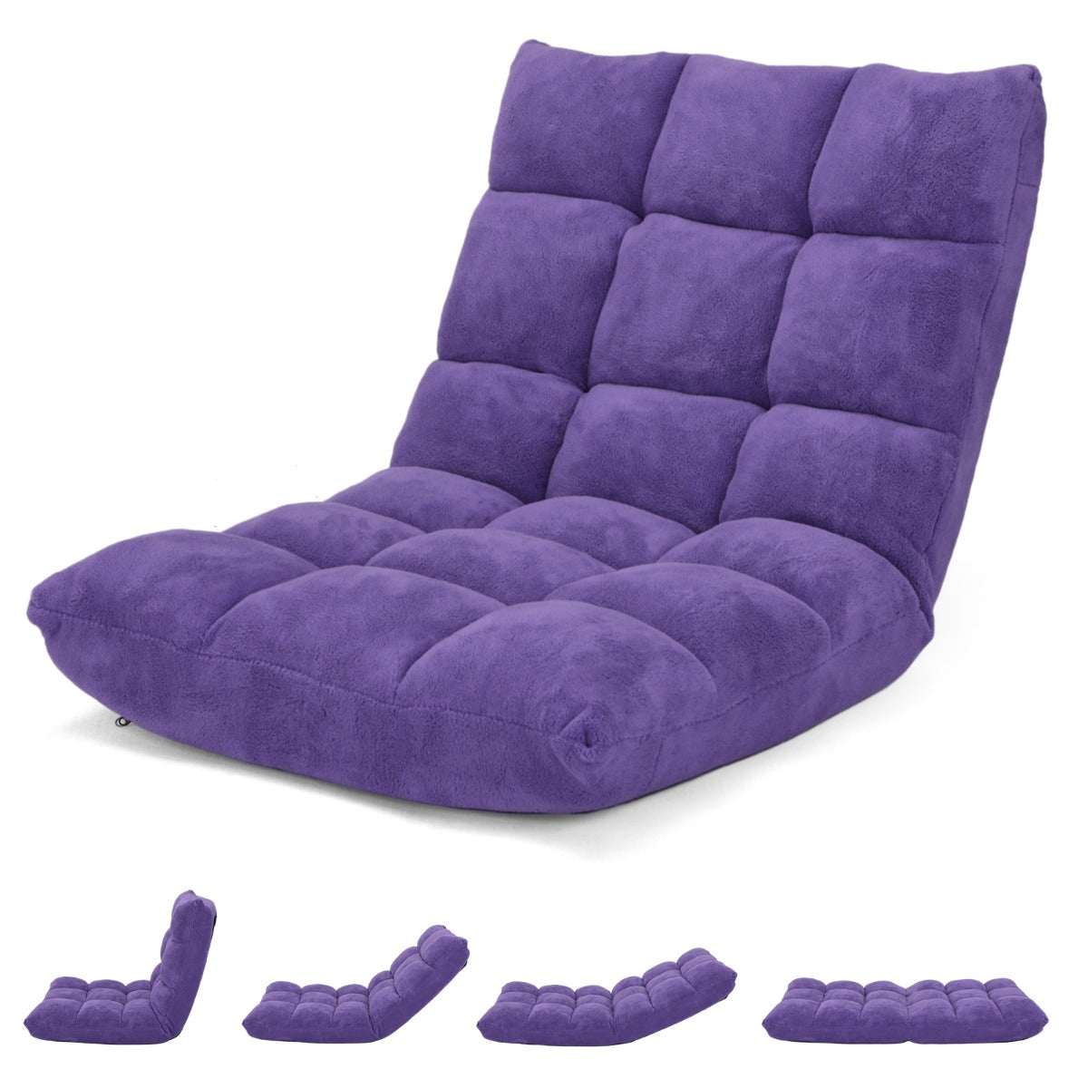 Sofá Confortável Ajustável em 14 Posições - Violeta 105 x 56 x 15 cm