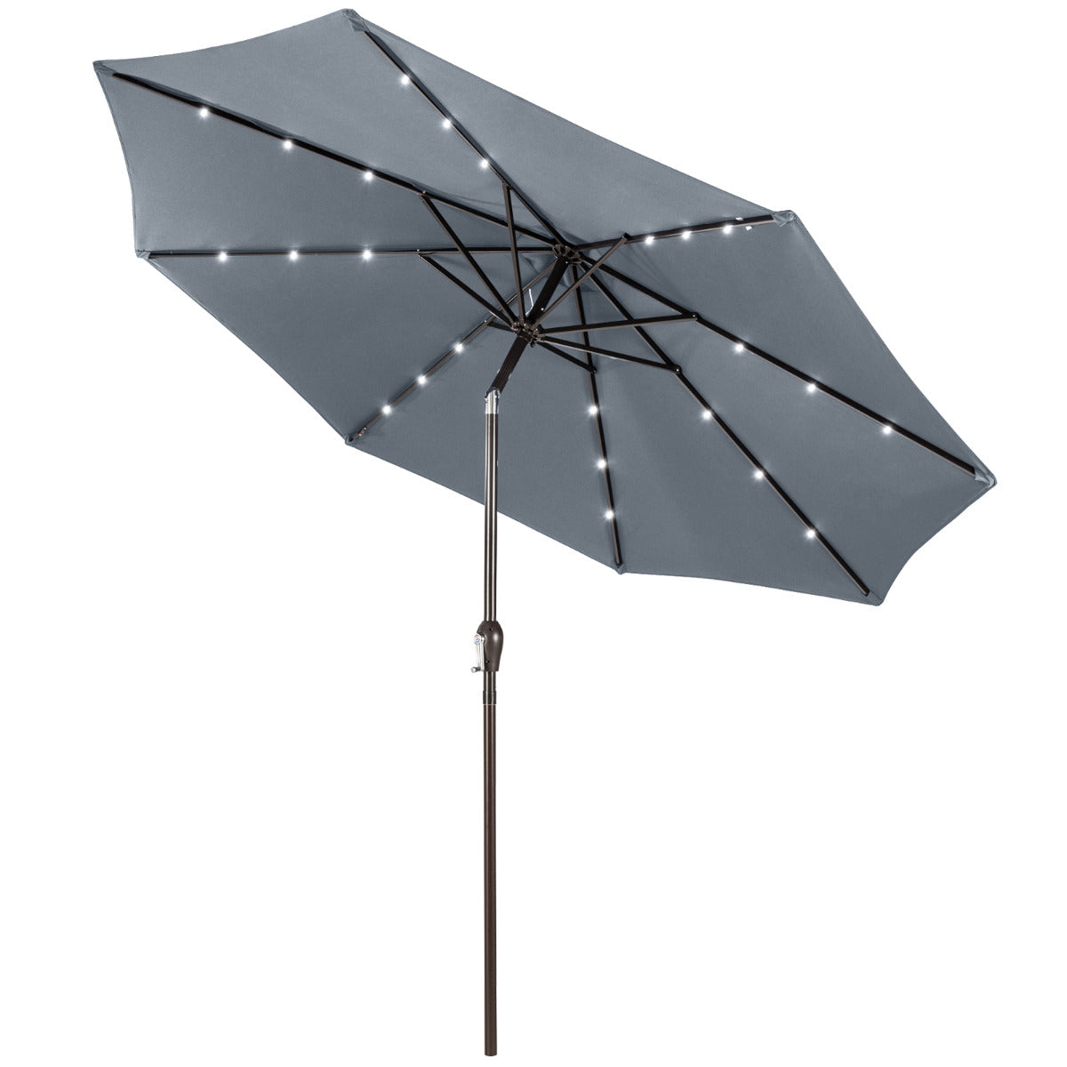 Guarda-Sol de Praia Dobrável 3M – Cinzento – Metal e Poliéster