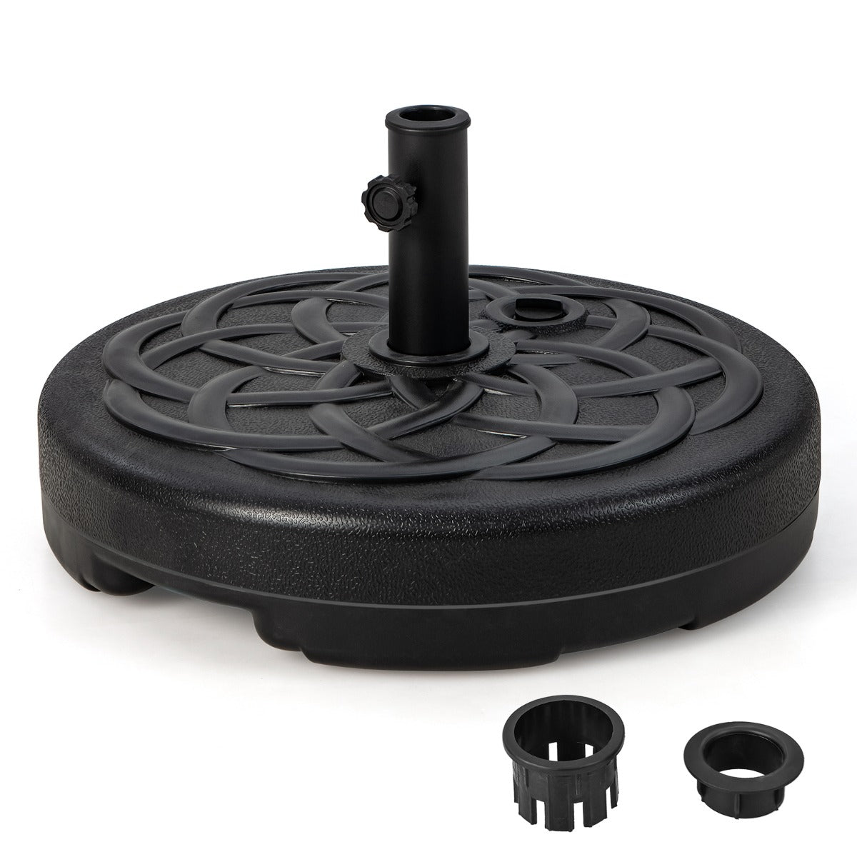 Base para Guarda-Sol Recheável – 56 cm – Preto – HDPE