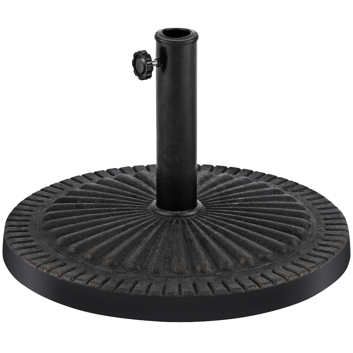 Base Redonda para Guarda-Sol – 49,5 cm – Ferro – Bronze