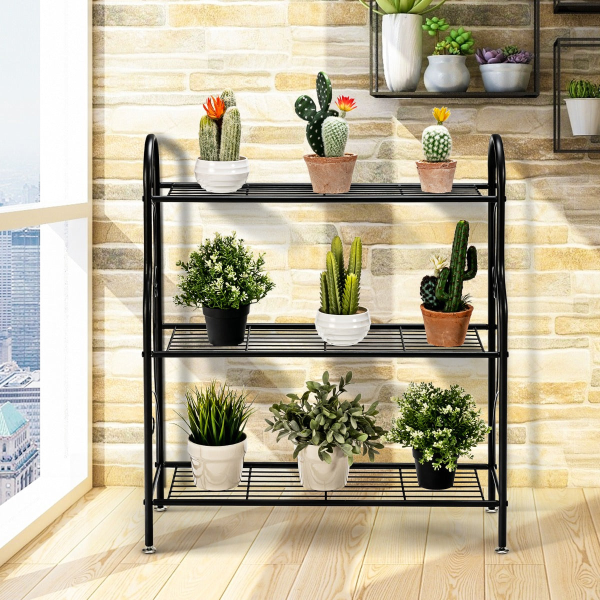 Estante de Plantas em Metal – 72 x 25 x 85 cm