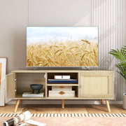 Móvel de TV – 120 x 40 x 40,5 cm – Natural – Ratan PE