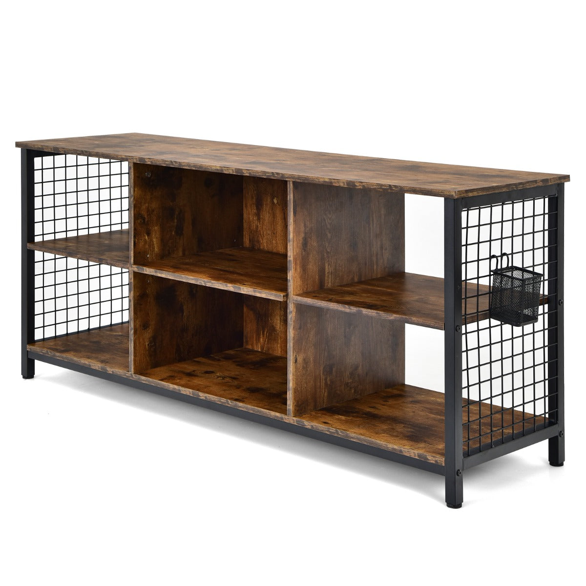 Móvel para TV – 3 Níveis – Castanho – Madeira