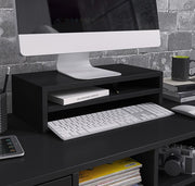 Suporte para monitor Abby em preto brilhante 46x13cm