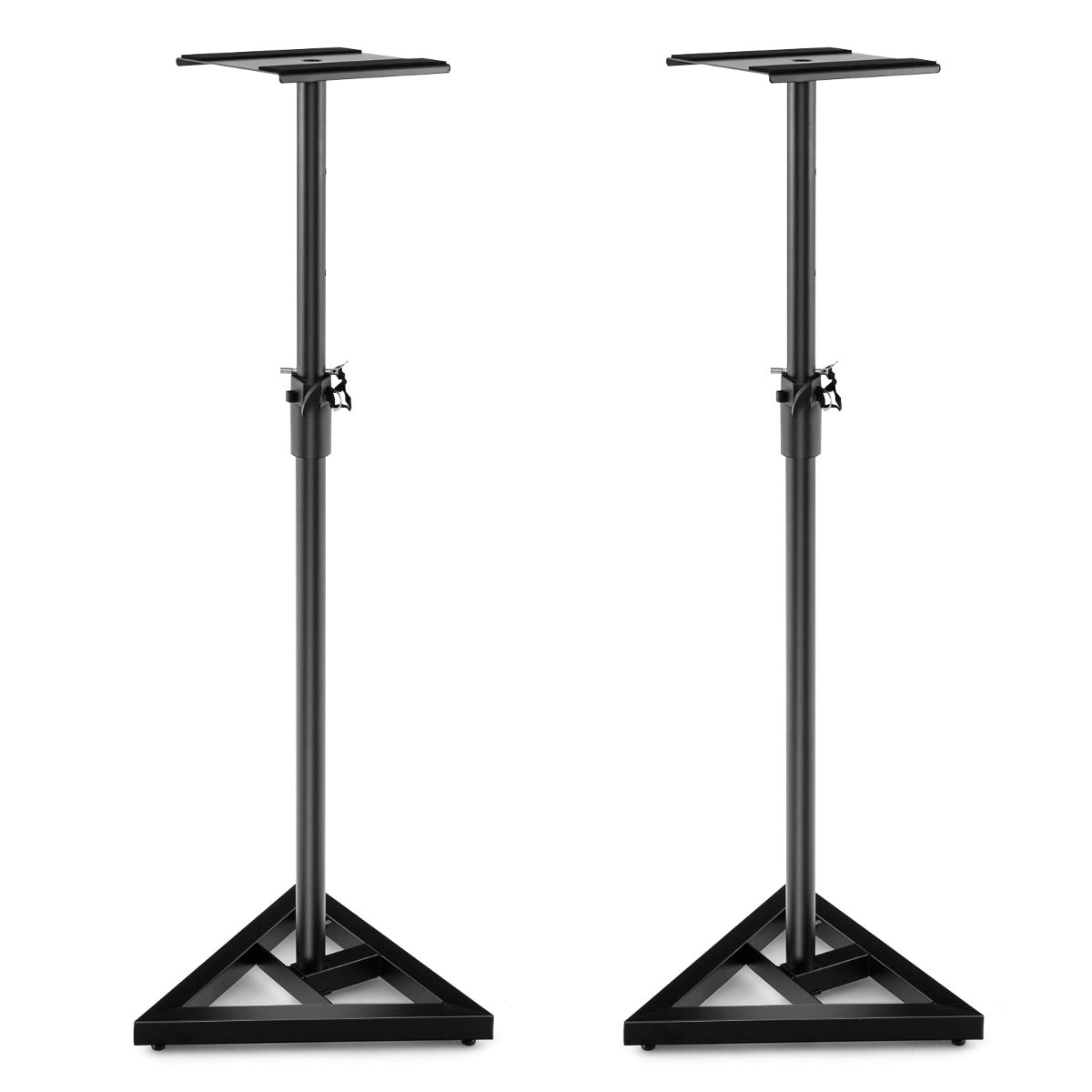 Suportez Ajustável para Colunas de Estúdio – Altura 97-157 cm – Preto – Metal
