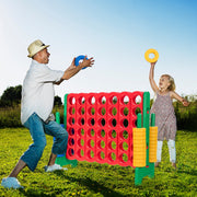 Jogo 4 em Linha Gigante para Crianças e Adultos, Interior e Exterior, Verde, 120 x 42 x 104 cm