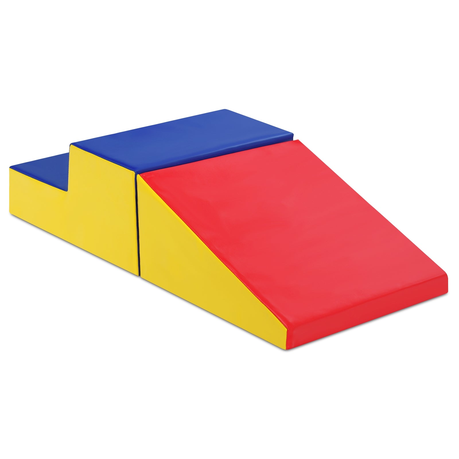 Set de Atividades para Escalar e Rastejar em Espuma Macia Excelente para Crianças Azul, Vermelho e Amarelo 50 x 50 x 26 cm