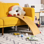 Tabla Curvada de Bambú para Yoga e Treino – 1,5 cm de espessura – Natural