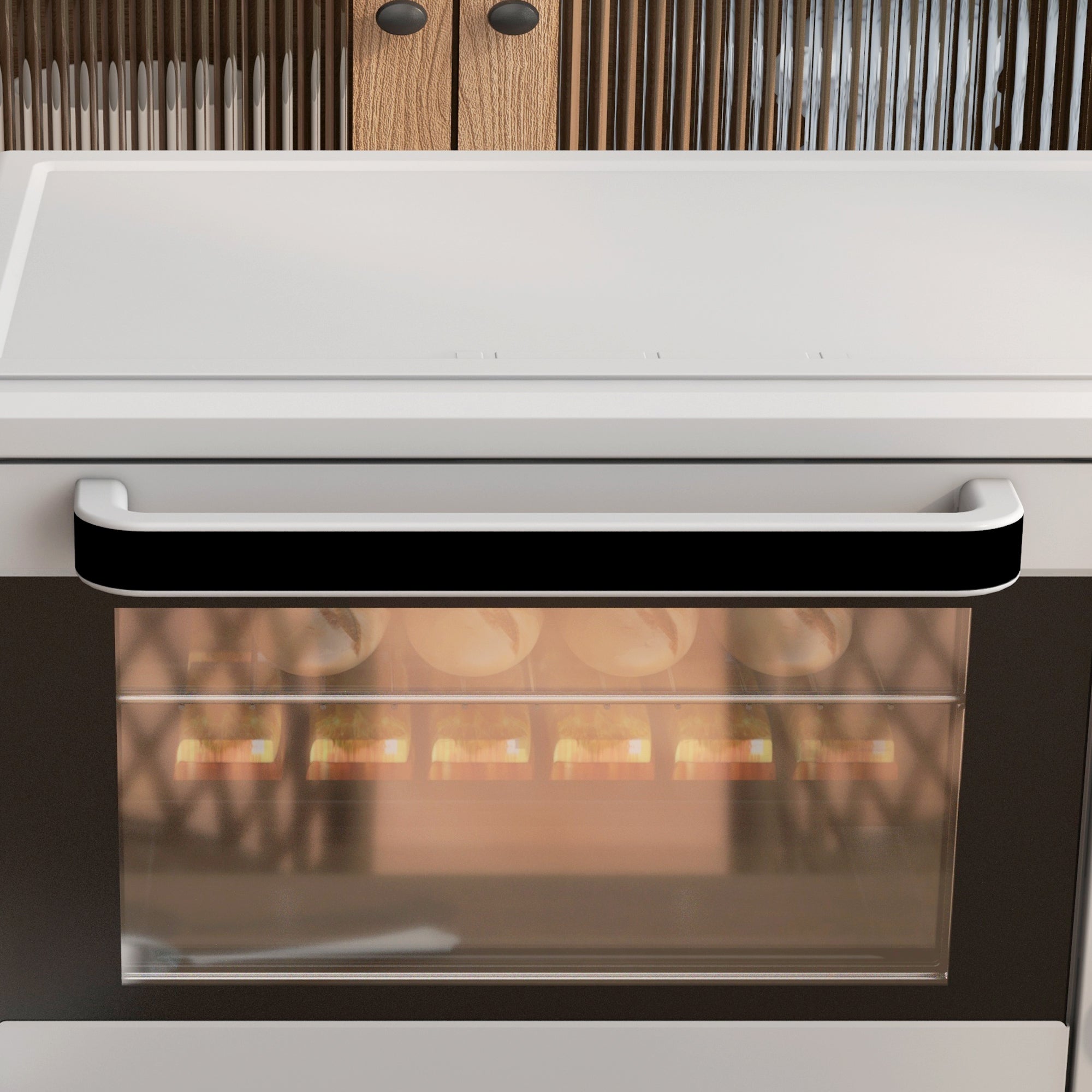 Mini Forno Elétrico – 21L – Prata – Metal, aço inoxidável, vidro temperado