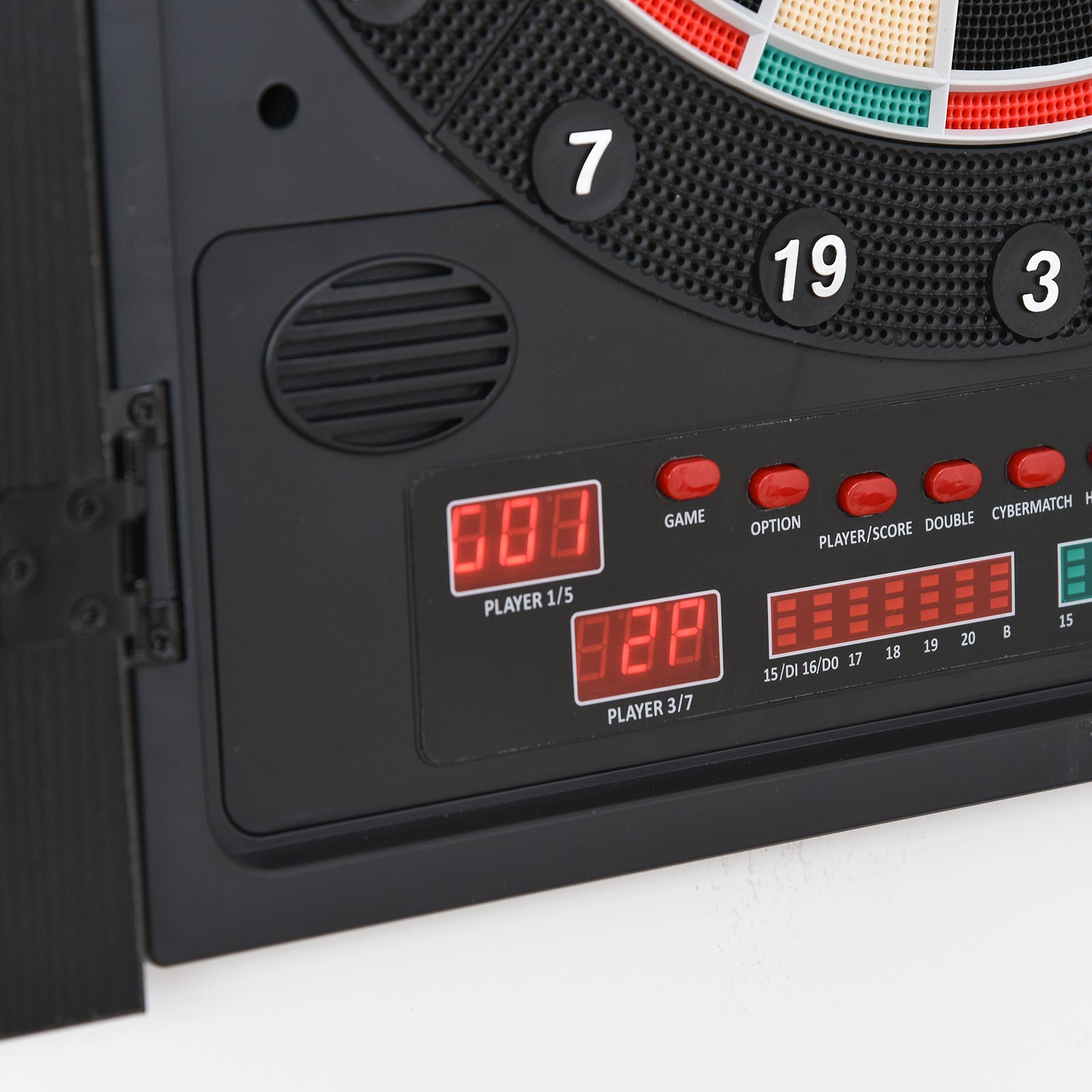 Alvo Eletrônico Digital para 8 Jogadores 51x6,5x57 cm Branco e Preto