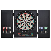 Alvo Eletrônico Digital para 8 Jogadores 51x6,5x57 cm Branco e Preto