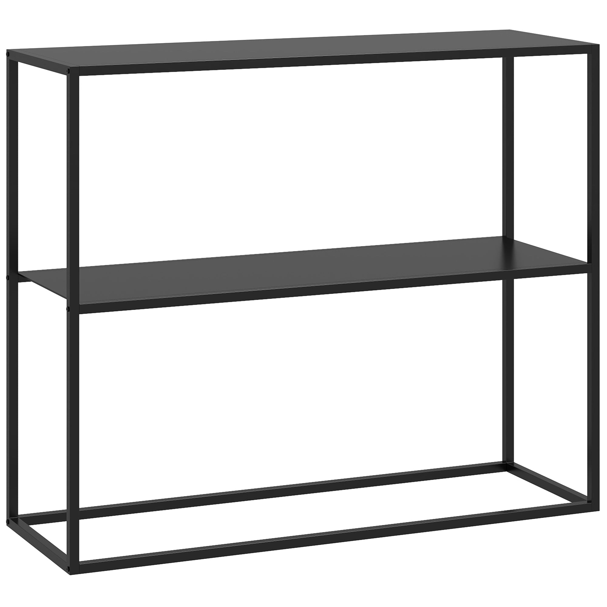 Mesa Consola Estilo Industrial 90x30x75 cm Cor Preto