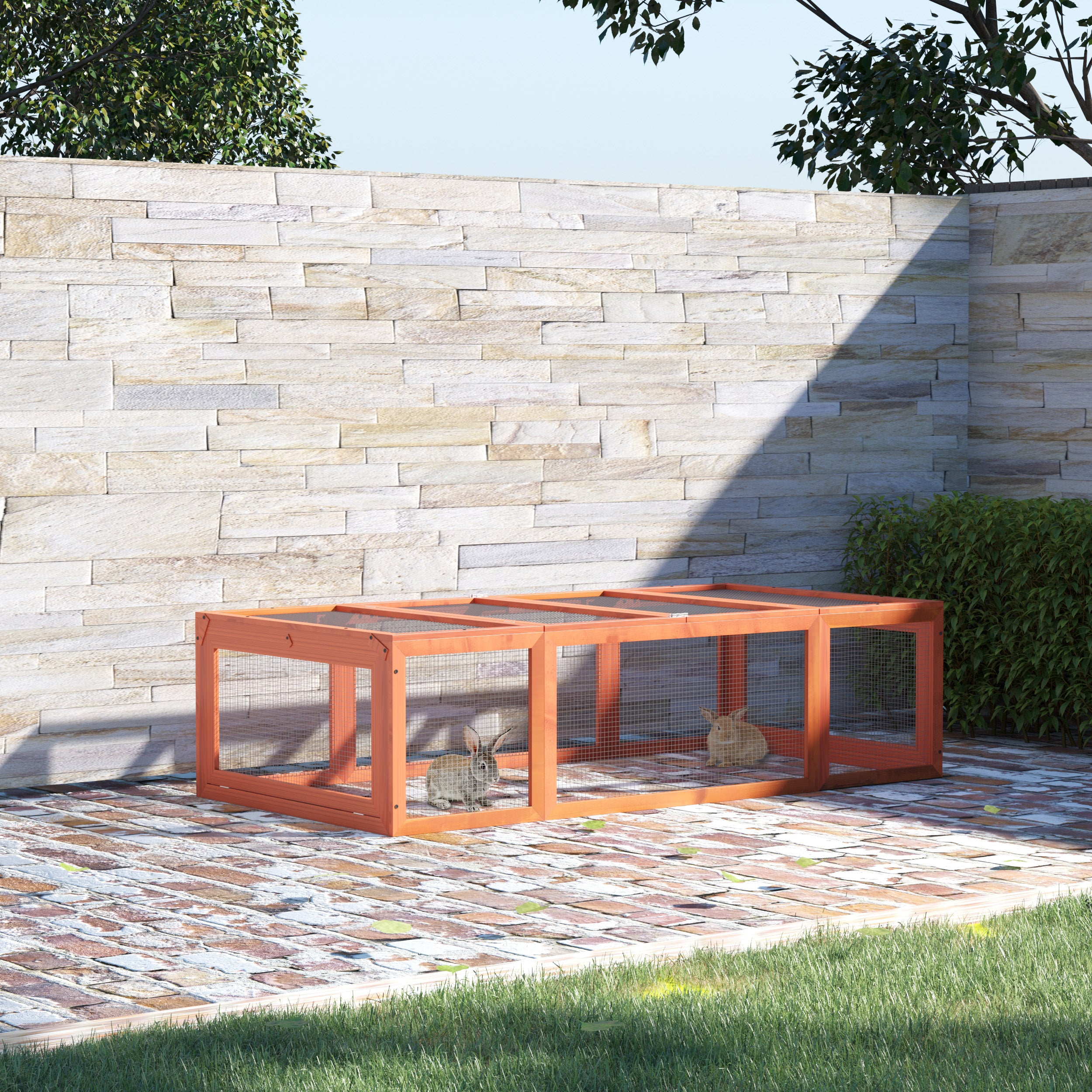 Coelheira de Madeira Natural – 180x90x48 cm