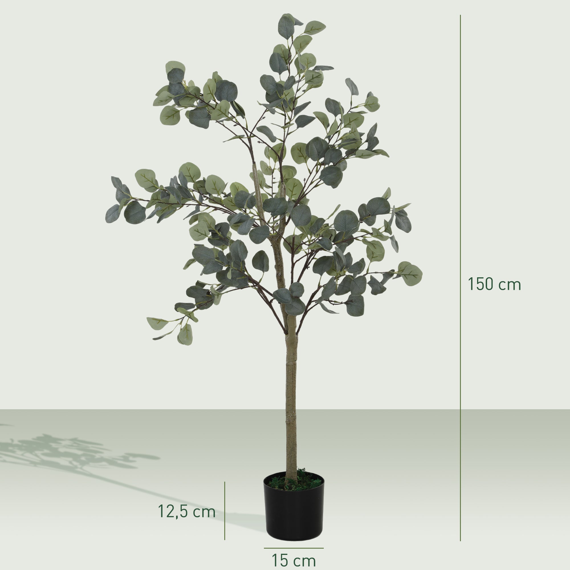 Planta Artificial de Eucalipto 150 cm Verde