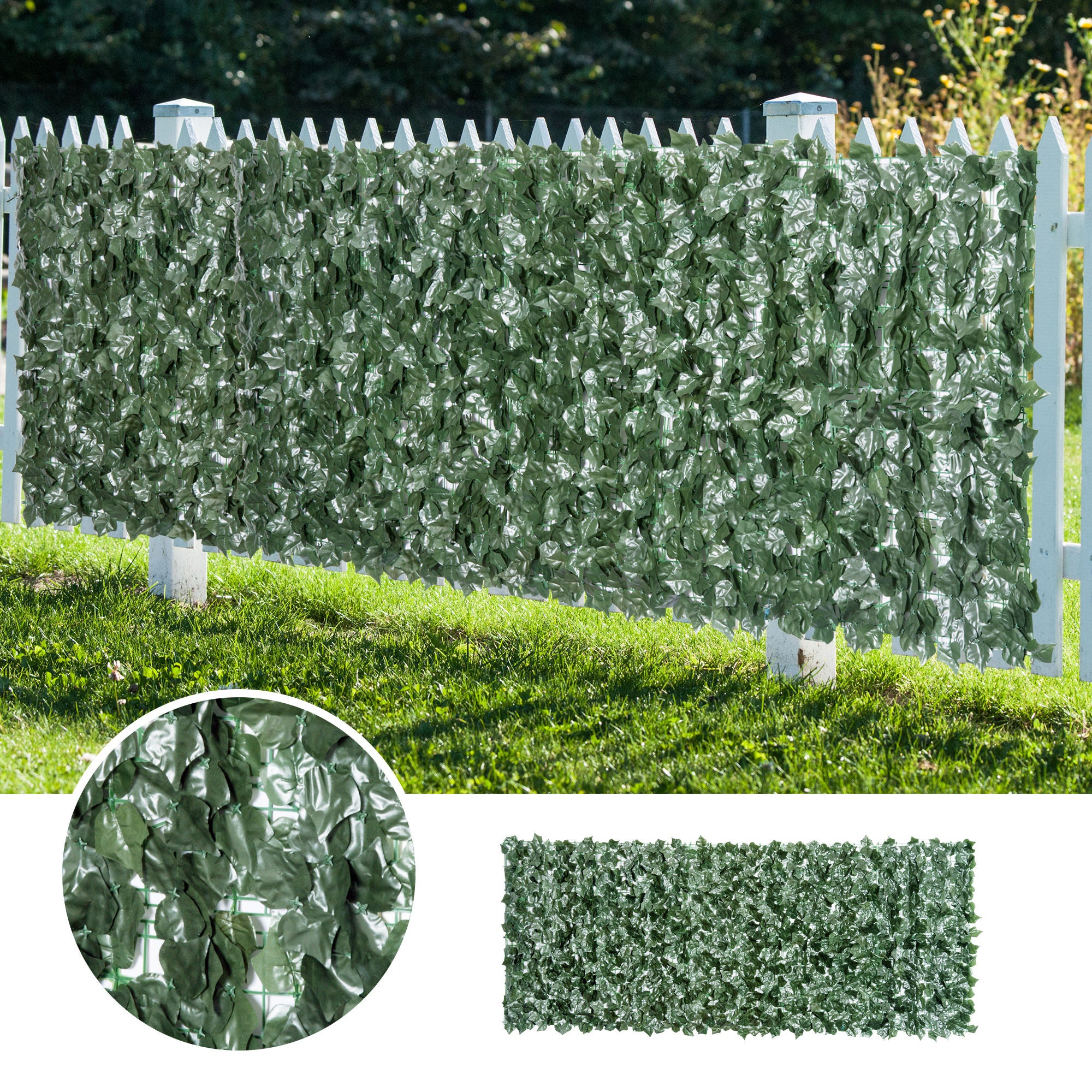 Vedação Artificial em Rolo 300x150cm Verde