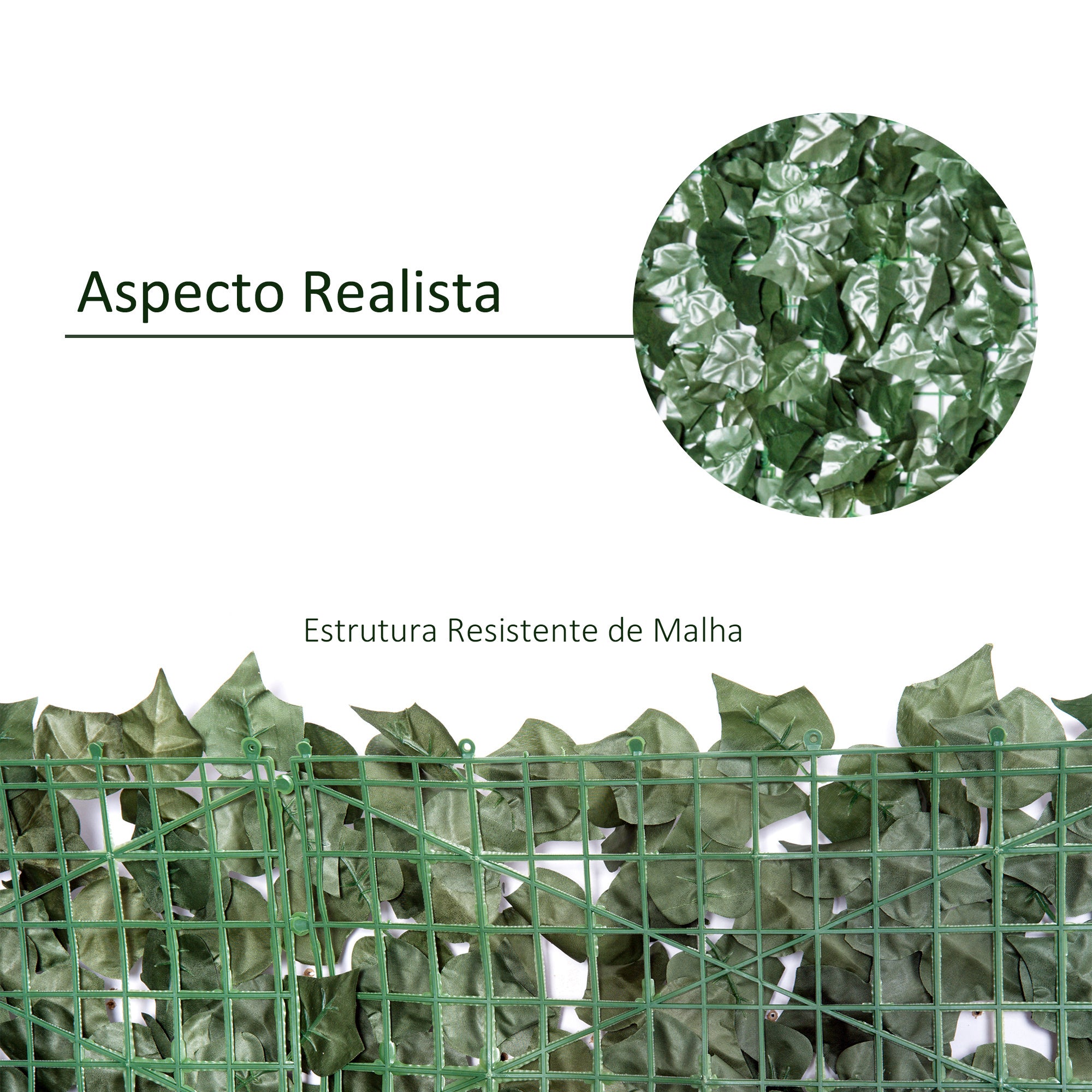 Vedação Artificial em Rolo 300x150cm Verde