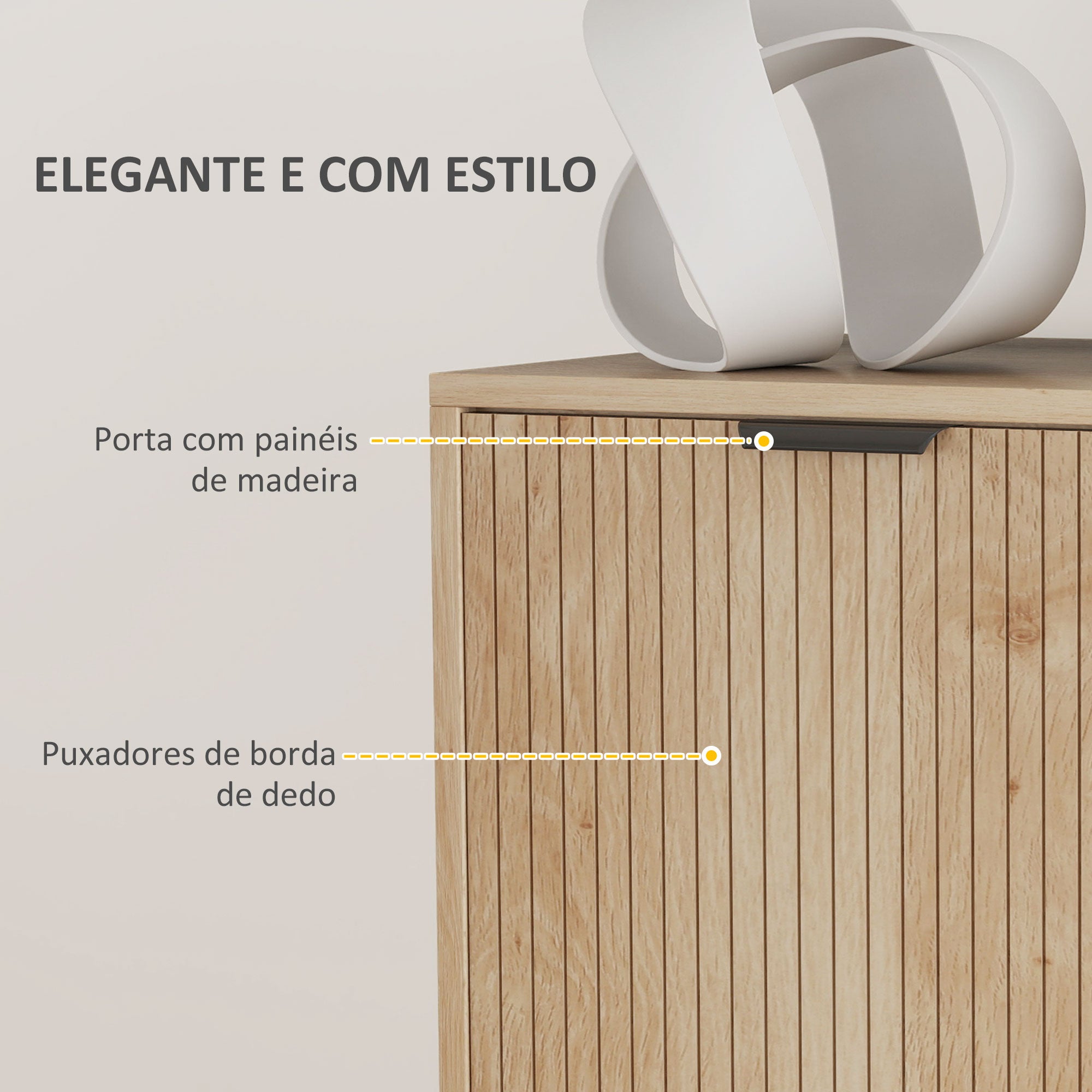 Aparador de Sala de Estar com Prateleira Ajustável Cor de Carvalho 78x40x77,5 cm