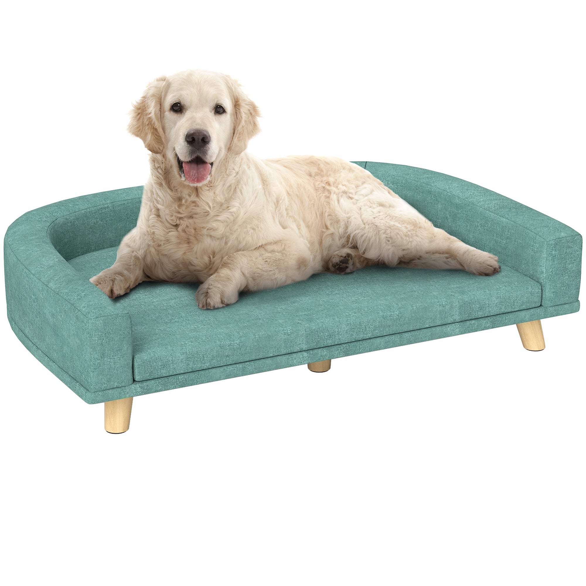 Sofá Cama para Cães Verde 98x67x25 cm